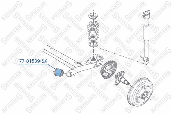 77-01539-SX STELLOX Подвеска, рычаг независимой подвески колеса (фото 2)