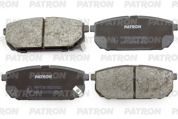 PBP1736 PATRON Комплект тормозных колодок, дисковый тормоз (фото 1)