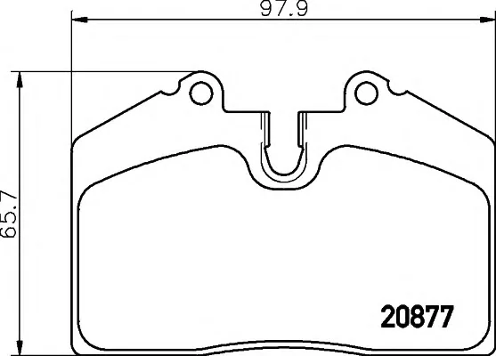 8DB 355 015-671 BEHR/HELLA/PAGID Тормозные колодки (фото 1)