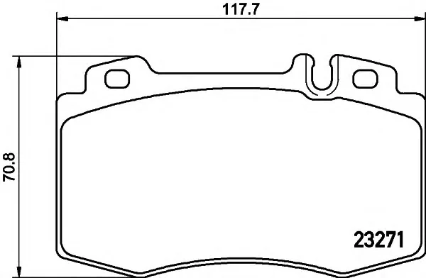 8DB 355 015-851 BEHR/HELLA/PAGID Тормозные колодки (фото 1)