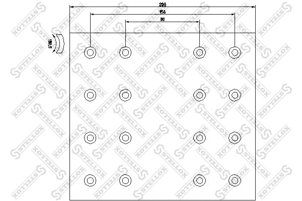 85-00953-SX STELLOX Комплект тормозных башмаков, барабанные тормоза (фото 1)
