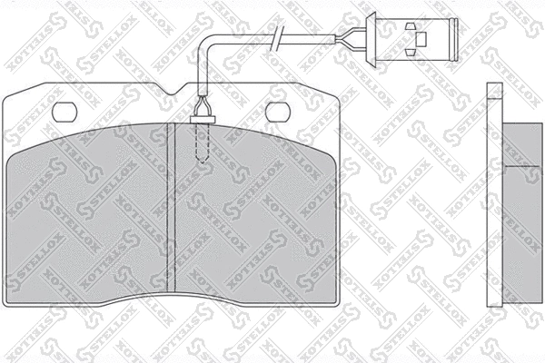 85-01408-SX STELLOX Комплект тормозных колодок, дисковый тормоз (фото 1)