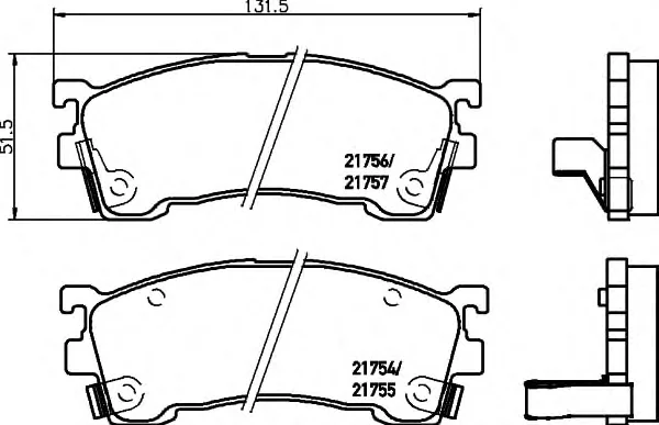 8DB 355 016-331 BEHR/HELLA/PAGID Тормозные колодки (фото 1)