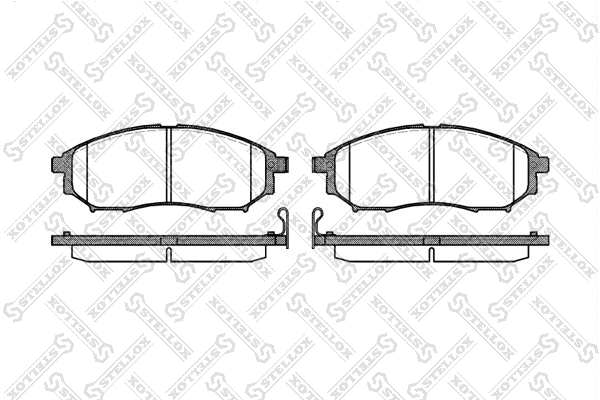 863 014-SX STELLOX Комплект тормозных колодок, дисковый тормоз (фото 1)