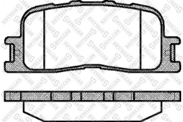 865 000-SX STELLOX Комплект тормозных колодок, дисковый тормоз (фото 1)