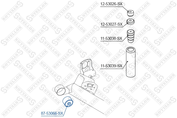 87-53066-SX STELLOX Подвеска, рычаг независимой подвески колеса (фото 2)