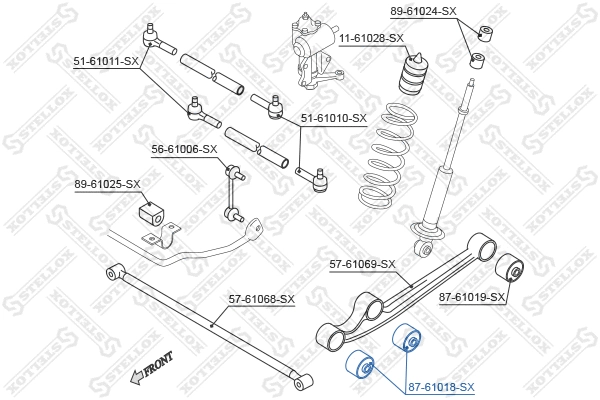 87-61018-SX STELLOX Подвеска, рычаг независимой подвески колеса (фото 2)