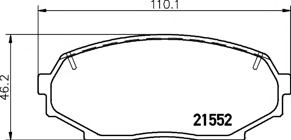 8DB 355 016-821 BEHR/HELLA/PAGID Тормозные колодки (фото 1)