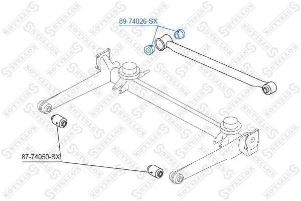 89-74026-SX STELLOX Подвеска, рычаг независимой подвески колеса (фото 2)