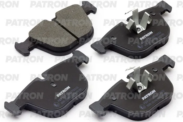 PBP257 PATRON Комплект тормозных колодок, дисковый тормоз (фото 1)