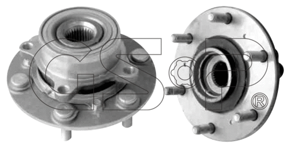 9330007 GSP Комплект подшипника ступицы колеса (фото 1)