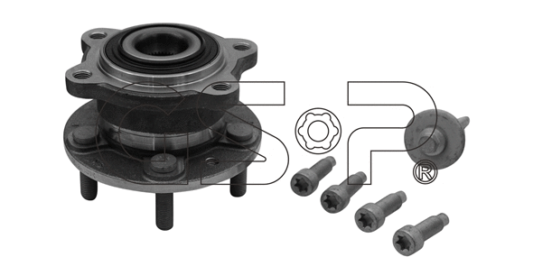 9336025K GSP Комплект подшипника ступицы колеса (фото 1)