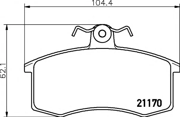 8DB 355 017-731 BEHR/HELLA/PAGID Тормозные колодки (фото 1)