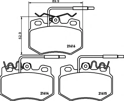 8DB 355 018-091 BEHR/HELLA/PAGID Тормозные колодки (фото 1)