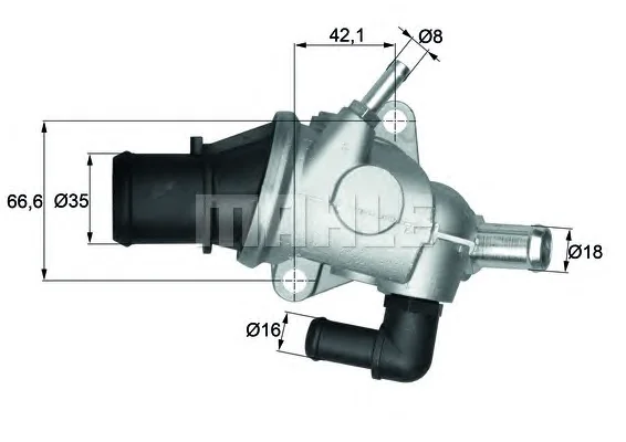 TI 125 88 BEHR/HELLA/PAGID Термостат (фото 1)