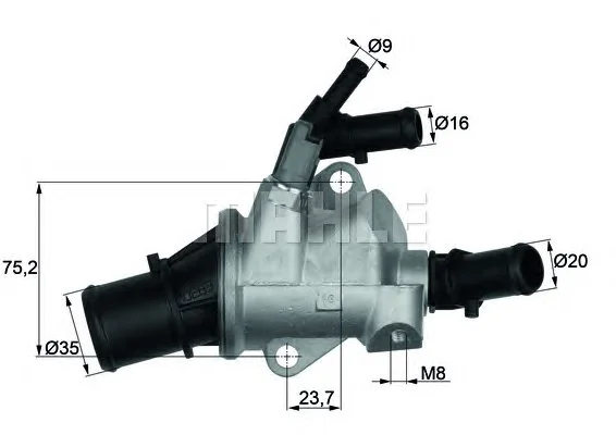 TI 148 88 BEHR/HELLA/PAGID Термостат (фото 1)