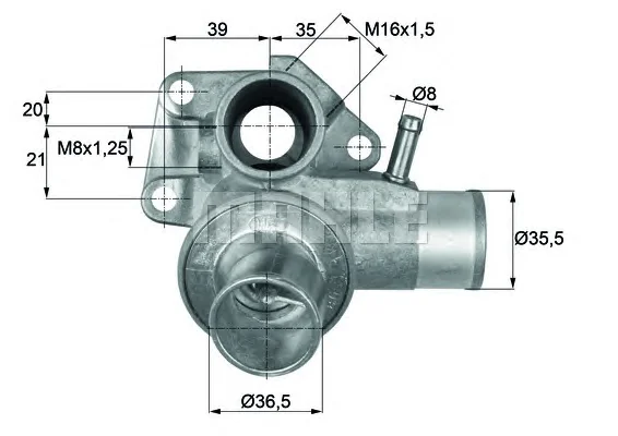 TI 185 80D BEHR/HELLA/PAGID Термостат (фото 1)