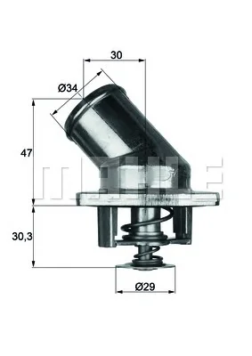 TI 3 92 BEHR/HELLA/PAGID Термостат (фото 1)