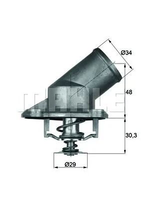 TI 4 92 BEHR/HELLA/PAGID Термостат (фото 1)