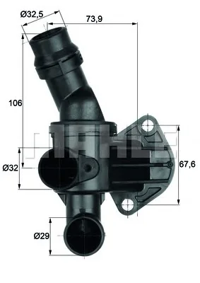 TI 6 80 BEHR/HELLA/PAGID Термостат (фото 1)