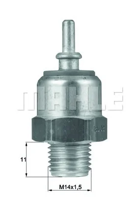 TSW 44D BEHR/HELLA/PAGID Датчик включения вентилятора радиатора (фото 1)