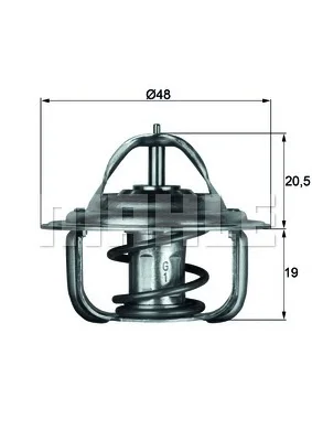 TX 1 83D BEHR/HELLA/PAGID Термостат (фото 1)