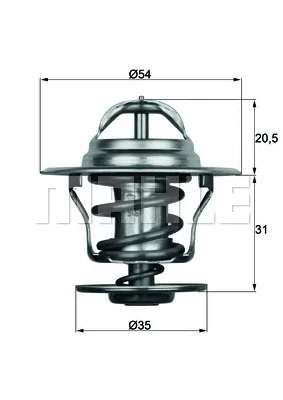 TX 15 84D BEHR/HELLA/PAGID Термостат (фото 1)