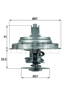 TX 25 71D BEHR/HELLA/PAGID Термостат (фото 1)