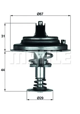 TX 26 71D1 BEHR/HELLA/PAGID Термостат (фото 1)