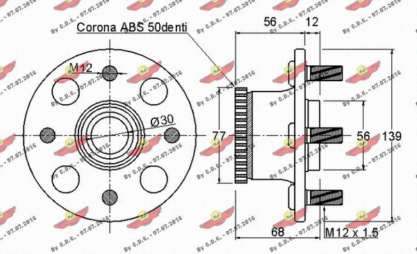 01.97391 AUTOKIT Комплект подшипника ступицы колеса (фото 2)