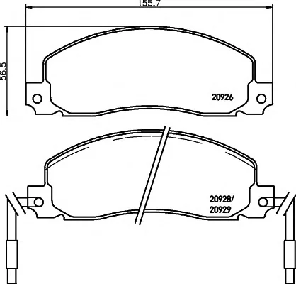 8DB 355 018-981 BEHR/HELLA/PAGID Тормозные колодки (фото 1)