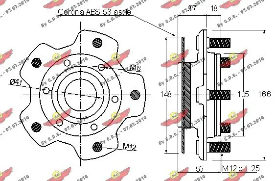 01.97794 AUTOKIT Комплект подшипника ступицы колеса (фото 2)