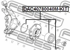 DAC40780040M-KIT FEBEST Комплект подшипника ступицы колеса (фото 2)