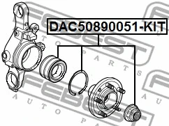DAC50890051-KIT FEBEST Комплект подшипника ступицы колеса (фото 2)