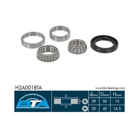 H2A001BTA BTA Комплект подшипника ступицы колеса (фото 1)