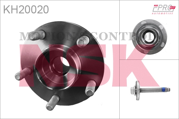 KH20020 NSK/KOYO Комплект подшипника ступицы колеса (фото 1)