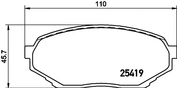 8DB 355 019-681 BEHR/HELLA/PAGID Тормозные колодки (фото 1)