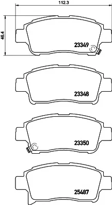 8DB 355 019-711 BEHR/HELLA/PAGID Тормозные колодки (фото 1)