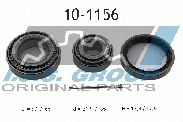 10-1156 IJS GROUP Комплект подшипника ступицы колеса (фото 1)