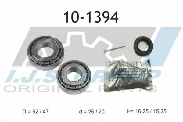 10-1394 IJS GROUP Комплект подшипника ступицы колеса (фото 1)