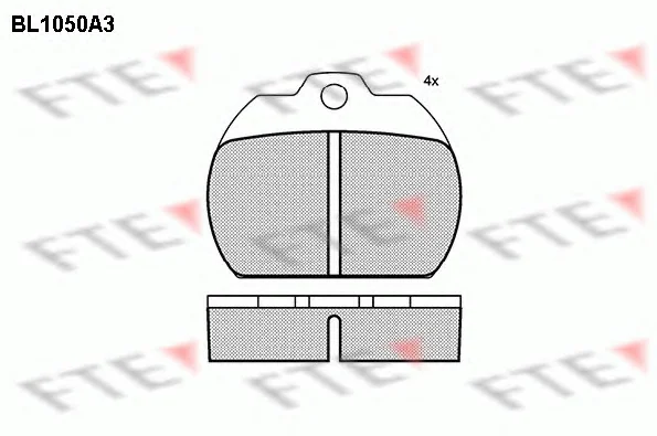 BL1050A3 FTE Тормозные колодки (фото 1)