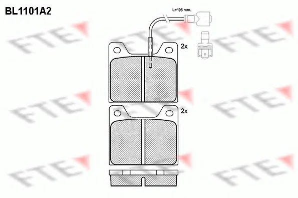 BL1101A2 FTE Тормозные колодки (фото 1)