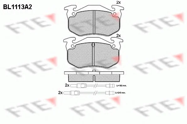 BL1113A2 FTE Тормозные колодки (фото 1)