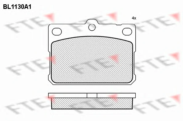 BL1130A1 FTE Тормозные колодки (фото 1)