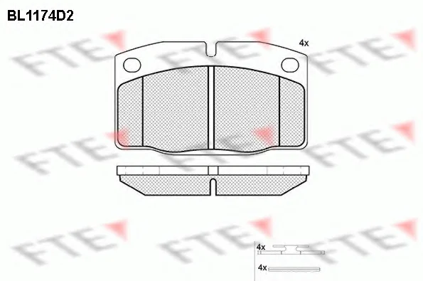 BL1174D2 FTE Тормозные колодки (фото 1)