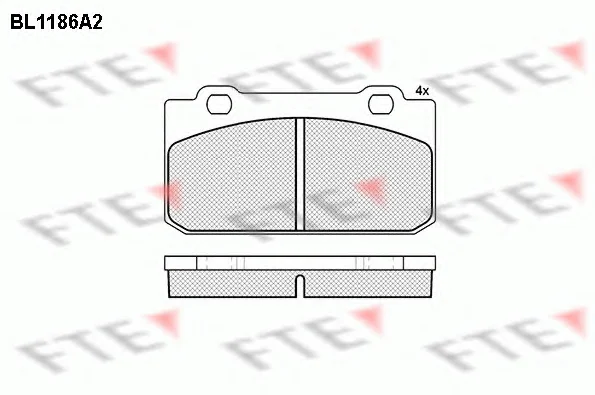 BL1186A2 FTE Тормозные колодки (фото 1)