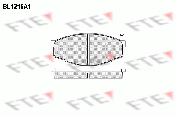 BL1215A1 FTE Тормозные колодки (фото 1)