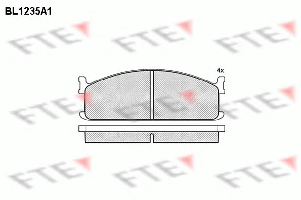 BL1235A1 FTE Тормозные колодки (фото 1)