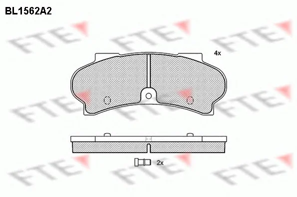 BL1562A2 FTE Тормозные колодки (фото 1)