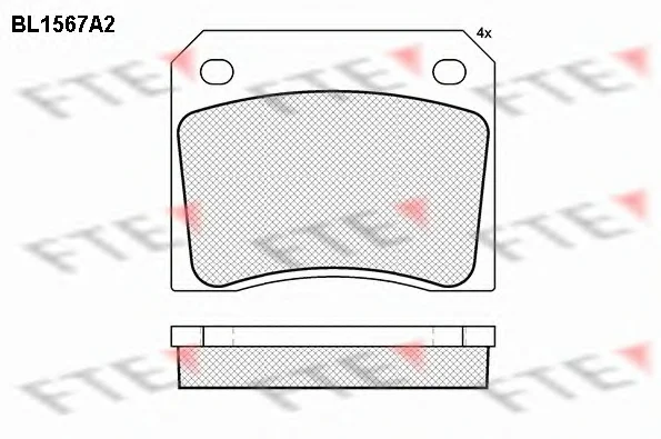BL1567A2 FTE Тормозные колодки (фото 1)